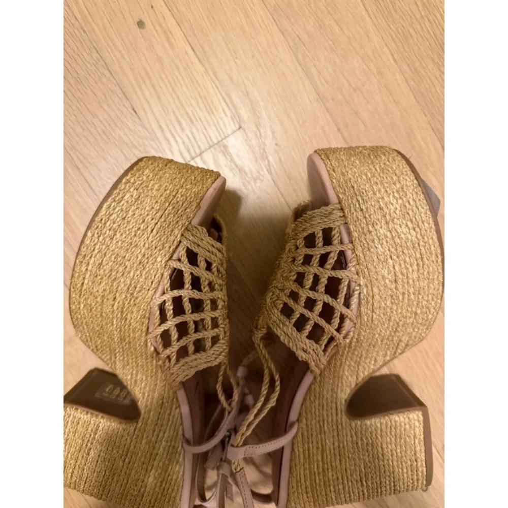 NEW! Anthropologie Vicenza Melissa Woven Platform Sandals - Picture 11 of 12